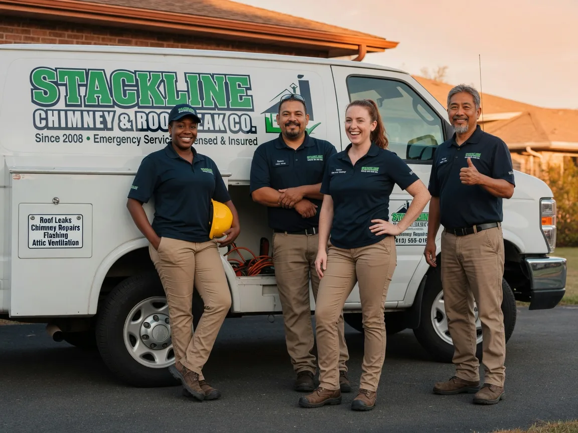 Chimney flashing repair company in Caldwell, TX